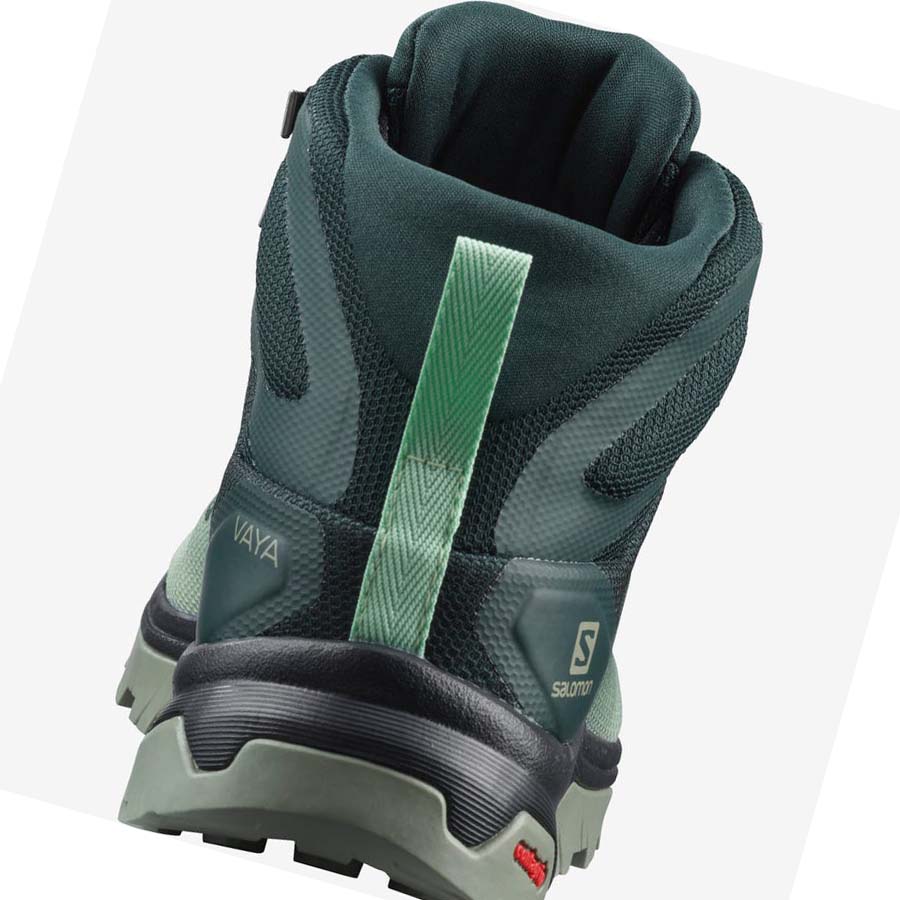 Tenis Senderismo Salomon WoVAYA MID GORE-TEX Mujer Verdes | MX 2803ZUT